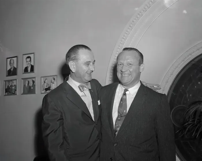 Framed Print : William F Knowland with Lyndon B Johnson Framed Print : William F Knowland with Lyndon B Johnson