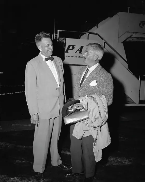 Framed Print : William Faulkner with Alfred Kinsey Framed Print : William Faulkner with Alfred Kinsey