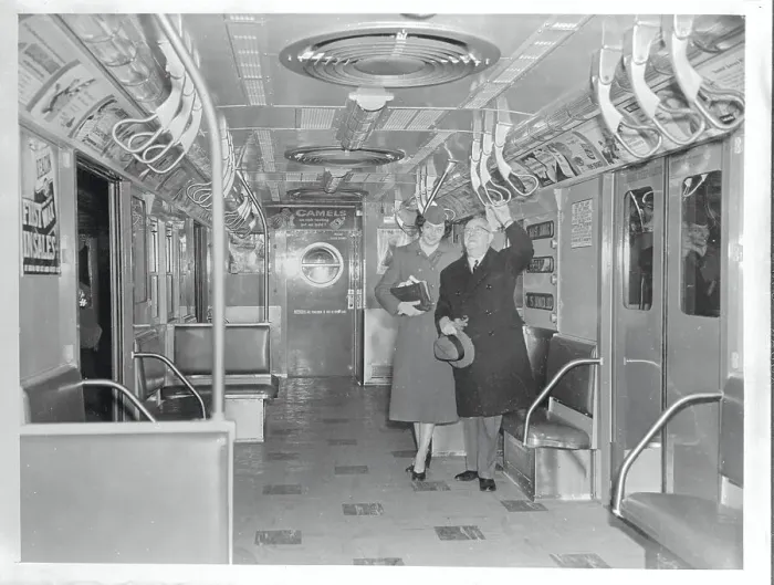 Framed Print : William Fullen and Phyllis Johnson Riding on the Subway Framed Print : William Fullen and Phyllis Johnson Riding on the Subway