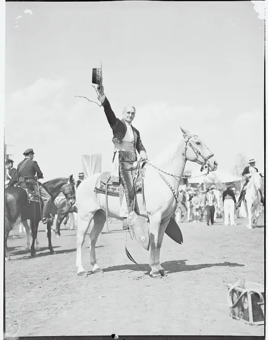 Framed Print : William G. McAdoo on a Horse and Holding up His Hat Framed Print : William G. McAdoo on a Horse and Holding up His Hat