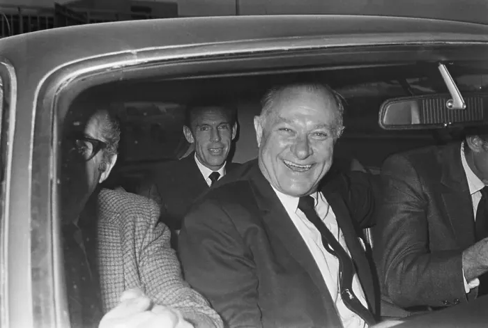 Framed Print : William Gay and Chester Davis in Car Framed Print : William Gay and Chester Davis in Car