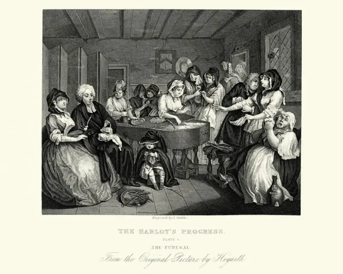 Framed Print : William Hogarth A Harlots Progress Framed Print : William Hogarth A Harlots Progress