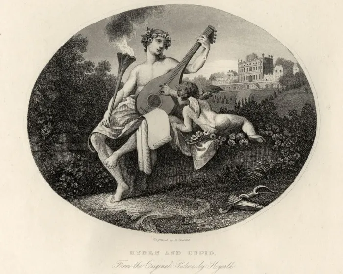 Framed Print : William Hogarth, Hymen and Cupid Framed Print : William Hogarth, Hymen and Cupid