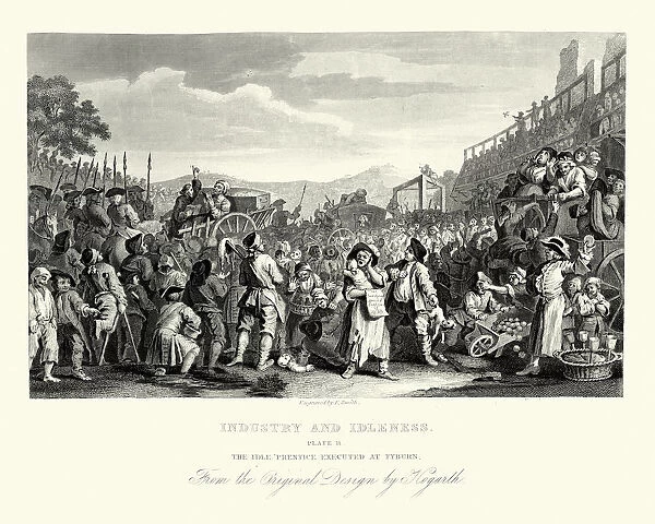 William Hogarth Industry and Idleness Idle Prentice Executed at