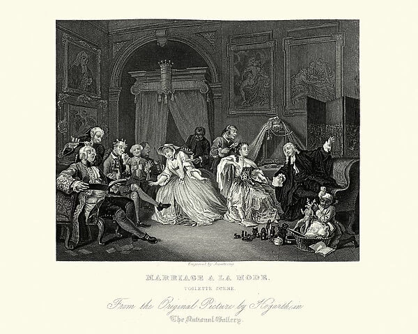 William Hogarth Marriage A La Mode The Toilette