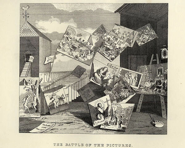 William hogarths Battle of the Pictures