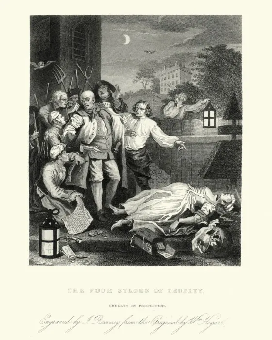 Framed Print : William Hogarths Cruelty in perfection Framed Print : William Hogarths Cruelty in perfection