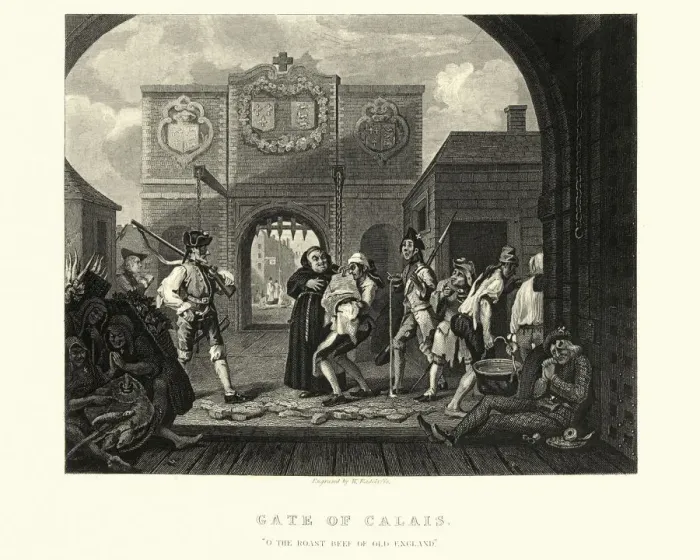 Framed Print : William Hogarths The Gate of Calais Framed Print : William Hogarths The Gate of Calais
