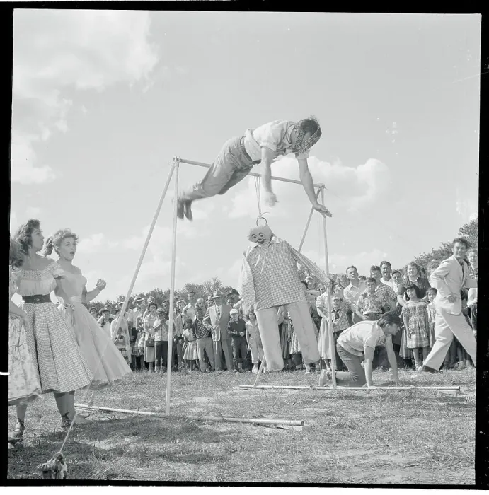 Framed Print : William Holden Performing on the Horizontal Bars Framed Print : William Holden Performing on the Horizontal Bars