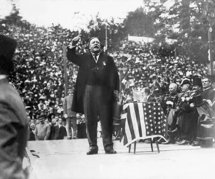 Framed Print : William Howard Taft Campaigning Framed Print : William Howard Taft Campaigning