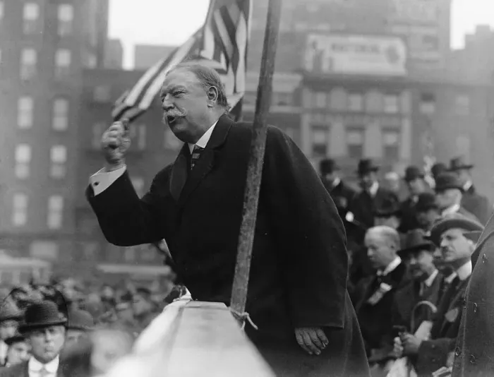 Framed Print : William Howard Taft Giving Speech Framed Print : William Howard Taft Giving Speech