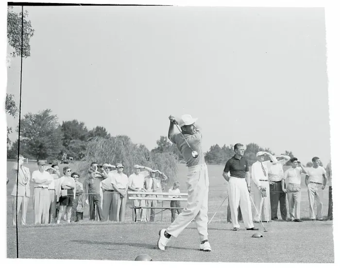 Framed Print : William Hyndman Swinging His Golf Club Framed Print : William Hyndman Swinging His Golf Club