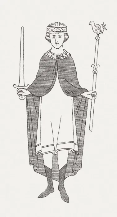Framed Print : William II of England ( c. 1056-1100), wood engraving, published in 1881 Framed Print : William II of England ( c. 1056-1100), wood engraving, published in 1881