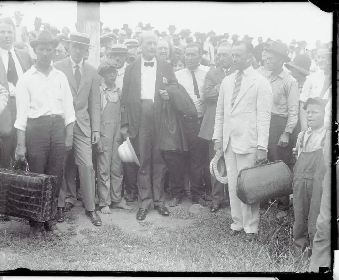 Framed Print : William Jennings Bryan in Crowd Framed Print : William Jennings Bryan in Crowd