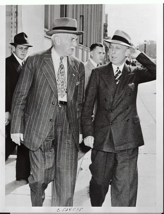 Framed Print : William Knudsen and Alfred Sloan Leave Court Framed Print : William Knudsen and Alfred Sloan Leave Court