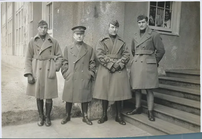 Framed Print : William L. Kenly Standing with Air Force Aces Framed Print : William L. Kenly Standing with Air Force Aces