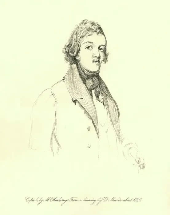 Framed Print : William Makepeace Thackeray as a young man, around 1840 Framed Print : William Makepeace Thackeray as a young man, around 1840