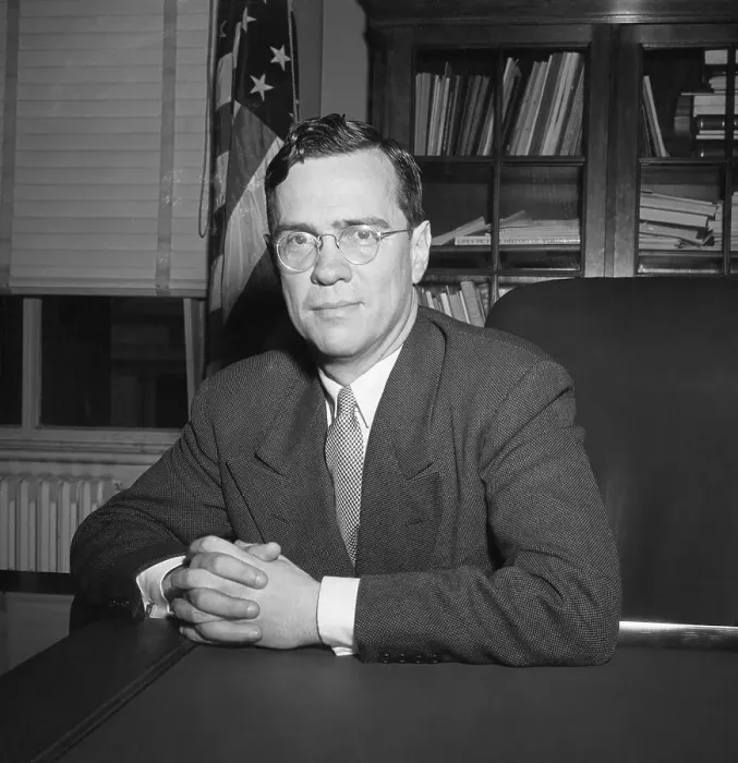 Framed Print : William McChesney Martin Jr Seated at Desk Framed Print : William McChesney Martin Jr Seated at Desk
