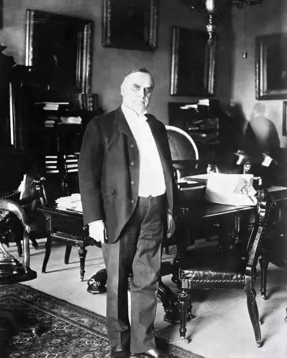 Framed Print : William Mckinley In His Office; White Ho Framed Print : William Mckinley In His Office; White Ho
