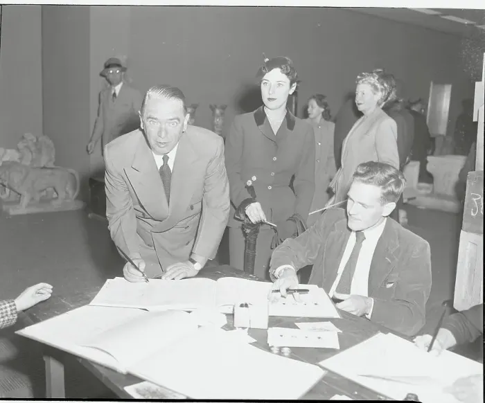 Framed Print : William O'Dwyer Signing Election Register