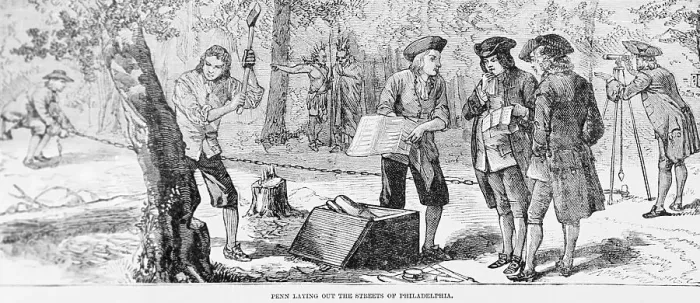 Framed Print : William Penn Inspecting Deeds Framed Print : William Penn Inspecting Deeds