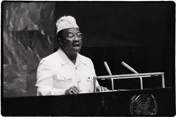 Framed Print : William R. Tolbert Addressing Un Meetng