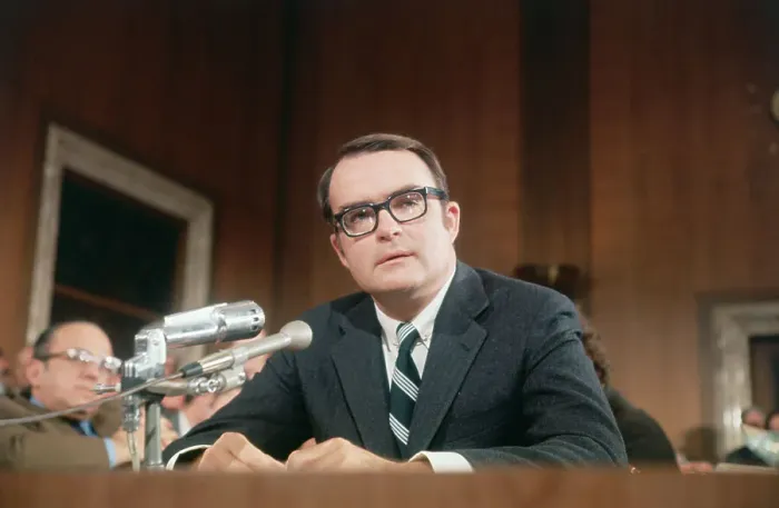 Framed Print : William Ruckelshaus Giving a Speech Framed Print : William Ruckelshaus Giving a Speech