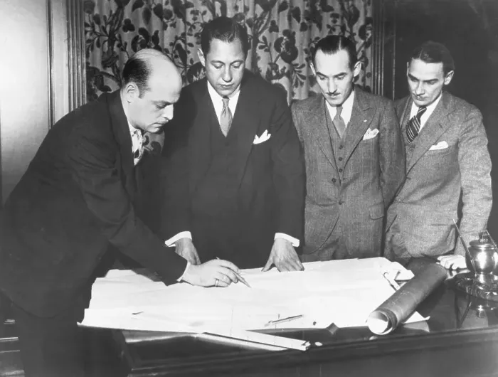 Framed Print : William S. Paley with Colleagues