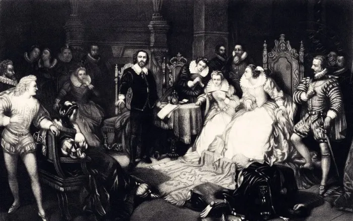 Framed Print : WILLIAM SHAKESPEARE BEFORE THE COURT OF QUEEN ELIZABETH (XXXL) Framed Print : WILLIAM SHAKESPEARE BEFORE THE COURT OF QUEEN ELIZABETH (XXXL)
