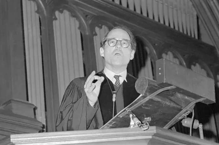 Framed Print : William Sloan Coffin Preaches Framed Print : William Sloan Coffin Preaches