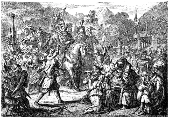 Framed Print : William Tell, hero of the Swiss legend Framed Print : William Tell, hero of the Swiss legend