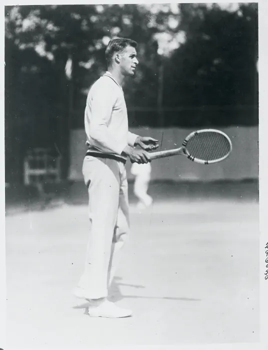 Framed Print : William Tilden on Tennis Court Framed Print : William Tilden on Tennis Court