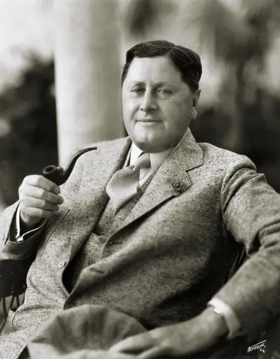 Framed Print : William Wrigley Smoking A Pipe Framed Print : William Wrigley Smoking A Pipe