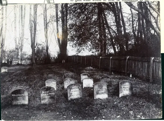 Framed Print : William'S Penn'S Grave