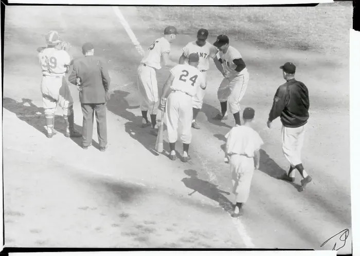 Framed Print : Willie Mays and Others Framed Print : Willie Mays and Others