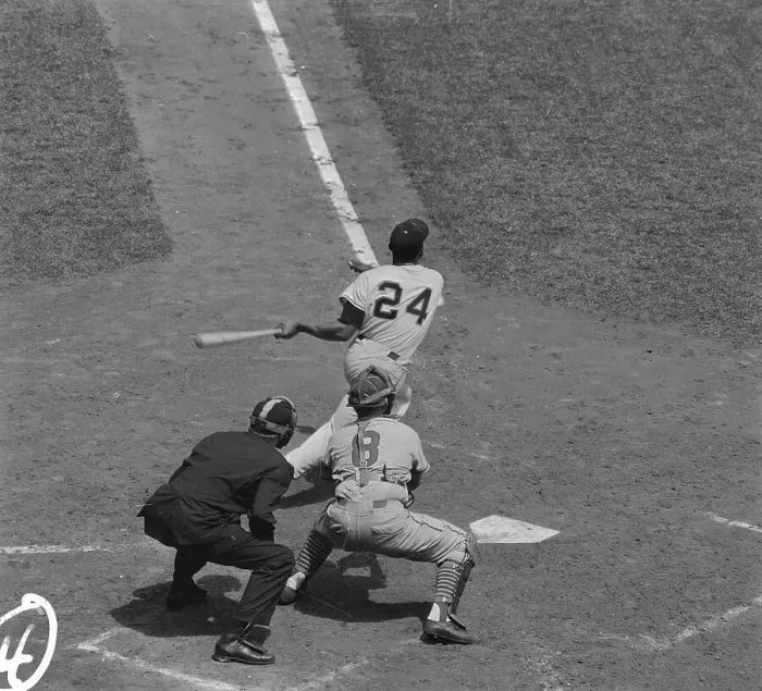 Framed Print : Willie Mays with Bat in Hand During Game Framed Print : Willie Mays with Bat in Hand During Game
