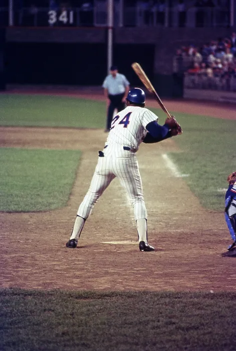 Framed Print : Willie Mays At Bat, Shea Stadium