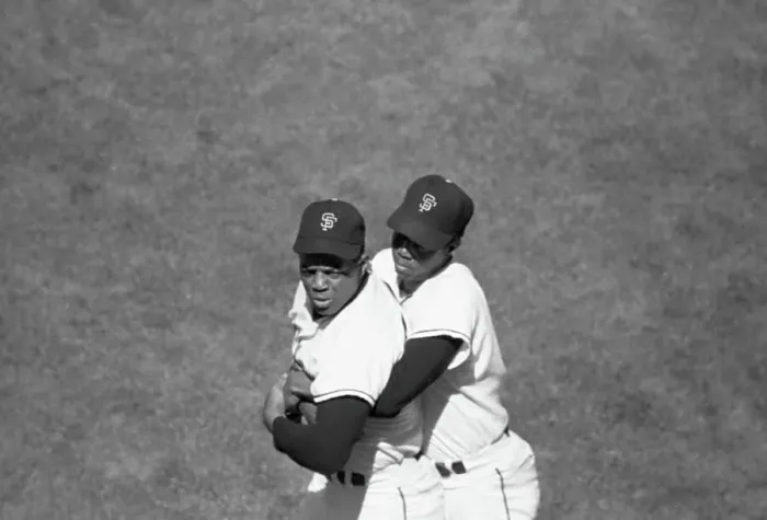 Framed Print : Willie Mays Confronts Hecklers from the Field Framed Print : Willie Mays Confronts Hecklers from the Field
