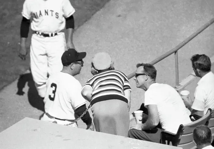 Framed Print : Willie Mays Confronts Hecklers from the Field Framed Print : Willie Mays Confronts Hecklers from the Field
