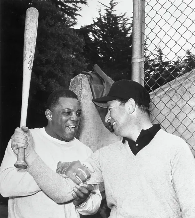 Framed Print : Willie Mays with Herb Caen Framed Print : Willie Mays with Herb Caen