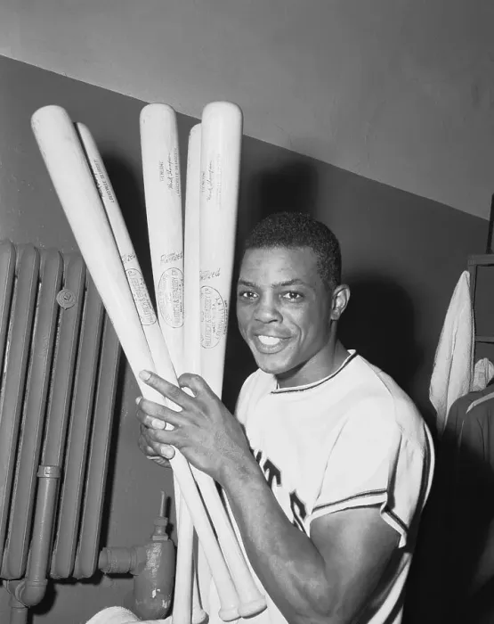 Framed Print : Willie Mays Holding Baseball Bat Collection Framed Print : Willie Mays Holding Baseball Bat Collection
