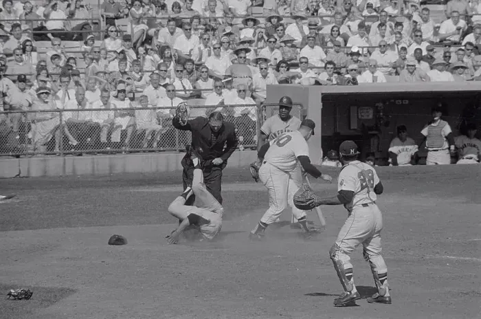 Framed Print : Willie Mays Landing After Slamming Tony Cloniger Framed Print : Willie Mays Landing After Slamming Tony Cloniger
