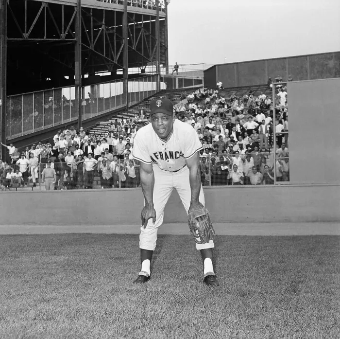 Framed Print : Willie Mays Playing the Outfield Framed Print : Willie Mays Playing the Outfield