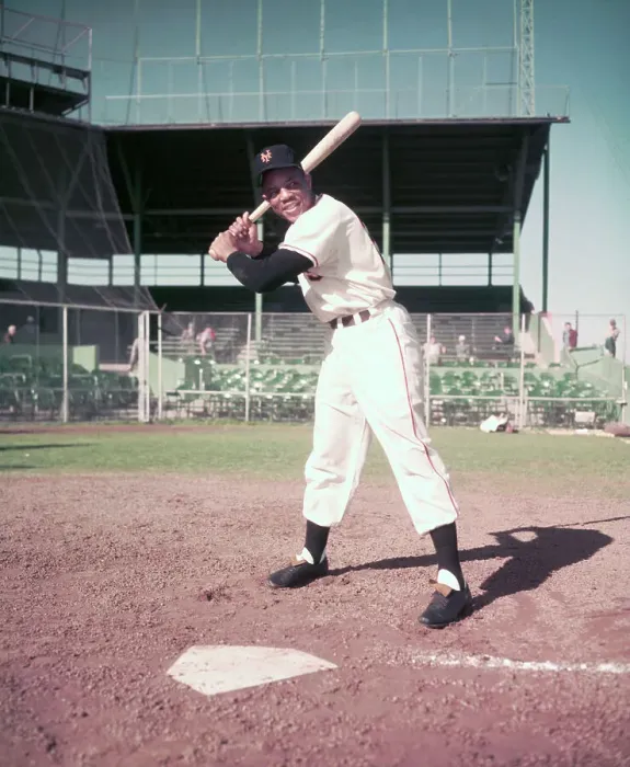 Framed Print : Willie Mays in Position to Hit Baseball Framed Print : Willie Mays in Position to Hit Baseball
