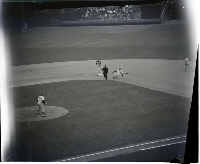 Framed Print : Willie Mays Stealing Second Base Framed Print : Willie Mays Stealing Second Base