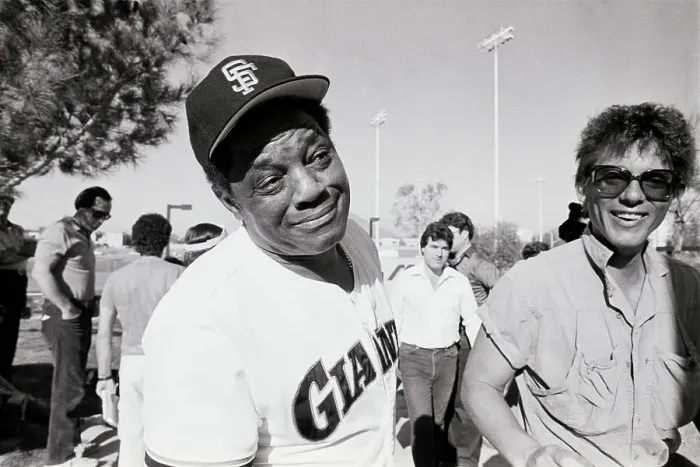 Framed Print : Willie Mays Talking To Reporters Framed Print : Willie Mays Talking To Reporters