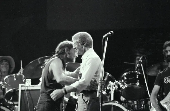 Framed Print : Willie Nelson Singing With President Jimmy Carter Framed Print : Willie Nelson Singing With President Jimmy Carter