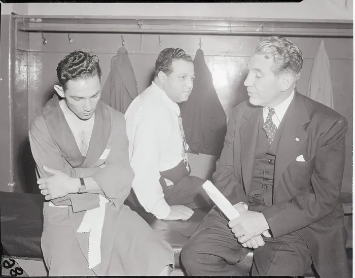 Framed Print : Willie Pep, Manager & Boxing Commissioner Framed Print : Willie Pep, Manager & Boxing Commissioner