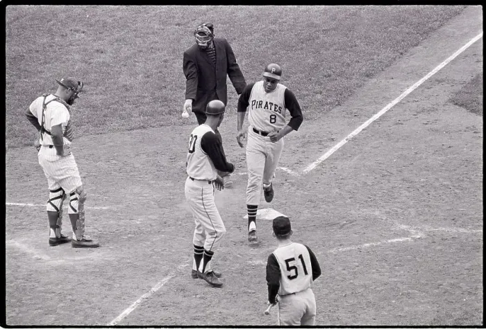 Framed Print : Willie Stargell Greeted Crossing Home Framed Print : Willie Stargell Greeted Crossing Home