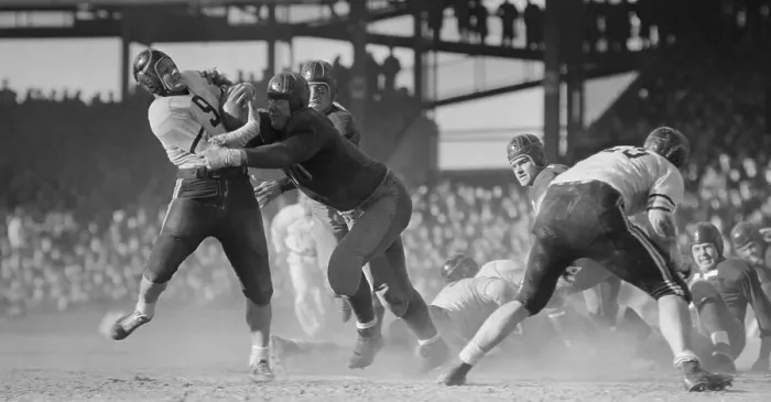 Framed Print : Willie Wilkin and Bill Osmanski in Pro Football Game Framed Print : Willie Wilkin and Bill Osmanski in Pro Football Game